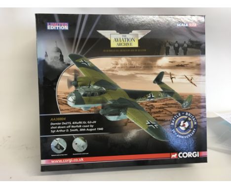 Corgi AA38804 Dornier Do215 1:72 Shot down by Sgt Arthur Smith Aviation Archive collection 0195 of 1000