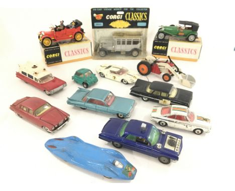 A Collection of Boxed Corgi Classics And Playworn Die-Cast including Spot-On. Dinky and Corgi.