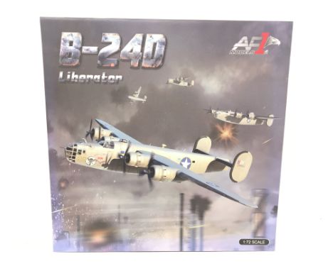 A AF1 Models Diecast B-24D Liberator. Boxed. 1:72 Scale.