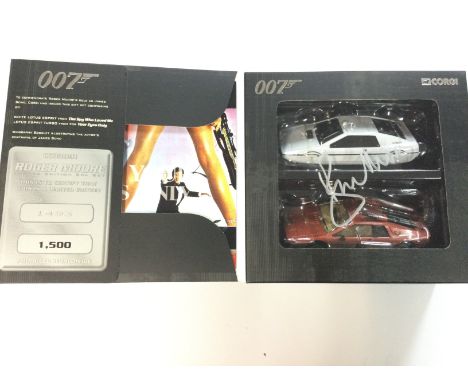 A Boxed Corgi Roger Moore Limited Edition Era Set signed.
