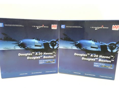 2 X Boxed Hobby Master Douglas A-20 Havoc. #HA4203 and #HA4205. Both 1:72 Scale.