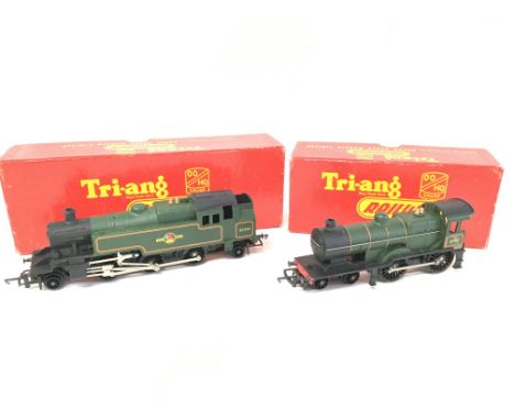 2 X Boxed 00 Gauge Tri-Ang Locomotives. A 2-6-2 Class 3MT Tank Loco Green Livery #R.59 and a 4-4-0 Class LI Loco Green Livery