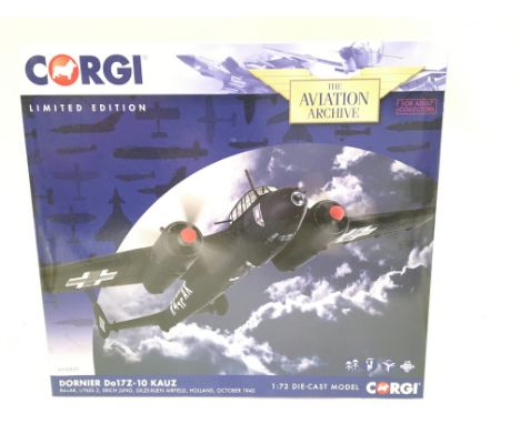 A Boxed Corgi Aviation Archive Dornier Do173-10 Kauz #AA38808. 1:72 Scale.