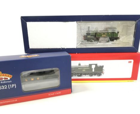 2 X Boxed 00 Gauge Locos. A MR 1532 Class 1303 LMS Black #31-741. A SR 0-4-4T Class M7 Loco. DCC Fitted #R2625X and a Bachman