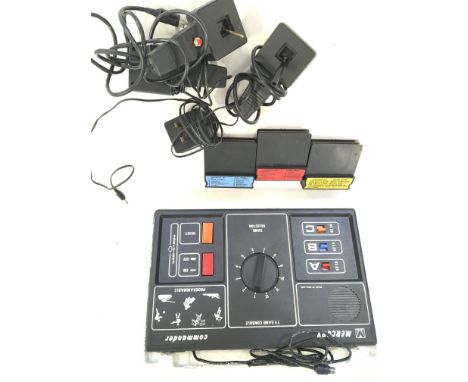 A Mercury Commander TV Games Console. With Cartridges.