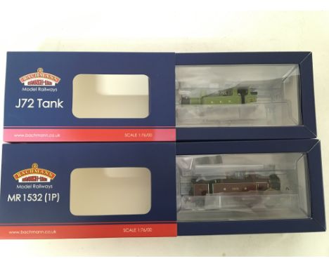 2 Boxed Bachmann 00 Gauge Locomotives A MR 1532 Class 1273 Midland Railway Crimson Lake #31-740 and a E1 Class 2173 NER Lined