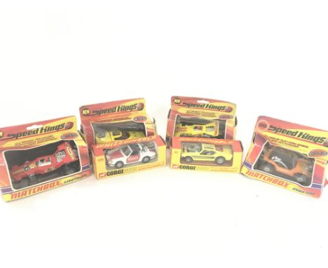 A Collection of Matchbox Speed Kings and Corgi Whizzwheels. Boxed are worn.