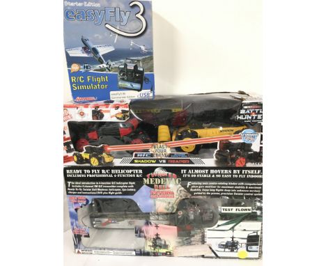 A Boxed R/C Helicopter. A Shaddow vs Reaper and a Spare easy Fly Controller. . NO RESERVE