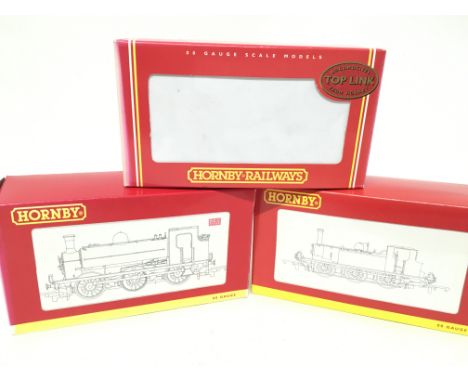 3 Boxed 00 Gauge Hornby Locomotives. A SR Terrier #R 2063. A GNR 0-6-0T Class J13 Loco DCC Ready #R2971X and a Terrier Class 