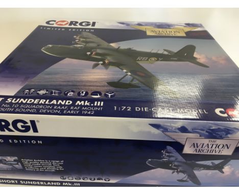 Corgi AA27503 Short Sunderland Mk111 1:72 No.10 squadron RAF Mount Batten Aviation Archive collection 647 of 1100