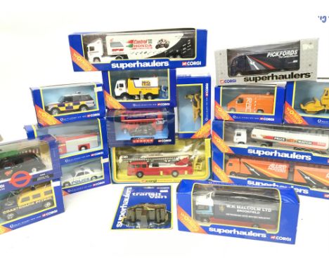 A Collection of Boxed Corgi Diecast Including Corgi Superhaulers. And a Simon Snorkel.
