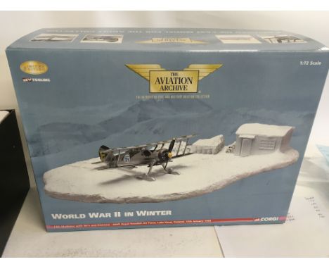 Corgi AA36204 J-8A Gladiator with Skis. 1:72 Royal Swedish Air Force Aviation Archive collection 0493 of 2410