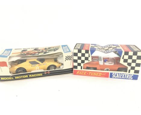 A Boxed Scalextric Electra with Aerofoil C4-11 and a Lamborghini.