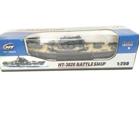 A Boxed R/C heng Tai HT-3826 Battleship 1/250 Scale.