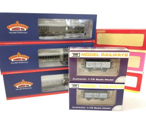 A Collection of Boxed Bachmann. Hornby and Dapol 00 Gauge Coaches and Rolling Stock.