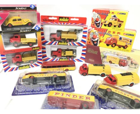 A Collection of Various Diecast relating to Pinder Circus. Including Corgi and Solido.