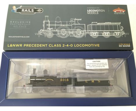 A Boxed 00 Gauge Bachmann LNWR Improved Precedent Class 5018 Talavera LMS Black. #35-163Z.
