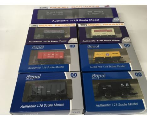 Collection of 7 boxed Dalpol model railway wagons. 00 gauge. 1:76 scale