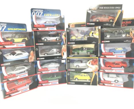 A Collection of Boxed Corgi James Bond Vehicles.