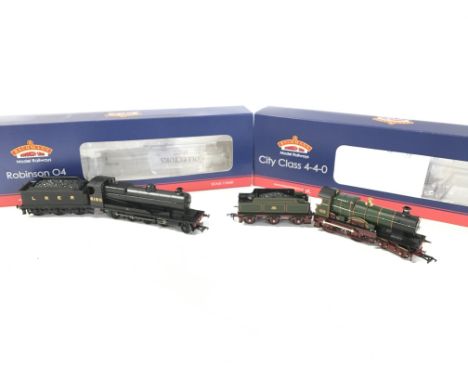 2 X Boxed Bachmann 00 Gauge Locomotives. A Robinson 04 #31-003 and a City Class 4-4-0 #31-727 a/f both DCC Ready.