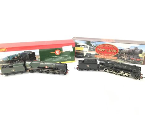 2 X Boxed Hornby 00 Gauge Locomotives. A Br 4-6-2 Clan Line Merchant Navy Class #R2169 and a BR 2-10-0 Locomotive Class 9F, #