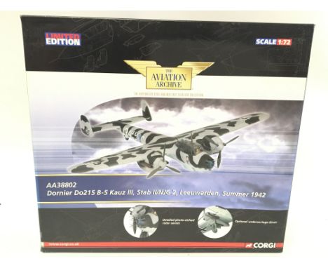 A Boxed Corgi Aviation Archive 1:72 Scale Dornier DO215 B-5 Kazuhiro III. #AA38802.