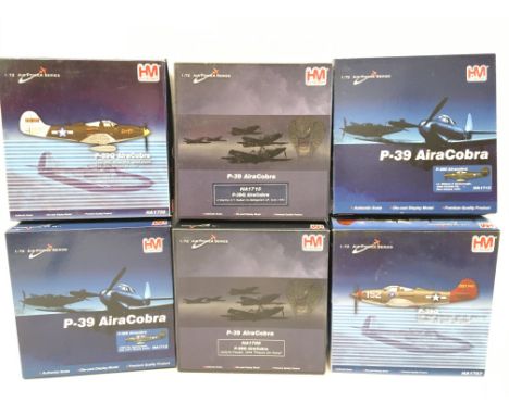 6 X Boxed Hobby Masters 1:72 Scale P-39 Aircraft.