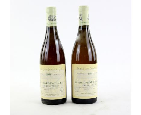 Two 1998 vintage wine, Chassagne-Montrachet 1er Cru Les Chaumees - Michael Colin-Deleger et Fils 