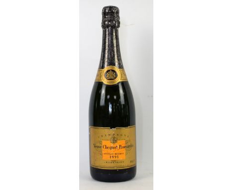 One bottle of Veuve Clicquot Ponsardin 1991 vintage champagne 