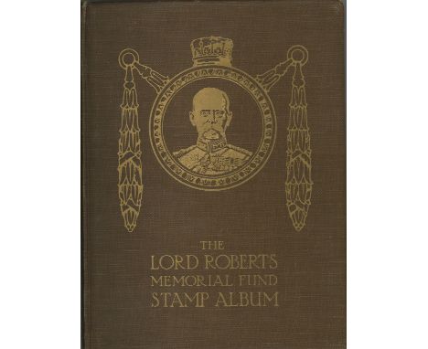 Military The Lord Roberts Memorial Fund Stamp album collection over 130 stamps in the Lord Roberts Memorial Fund for Disabled