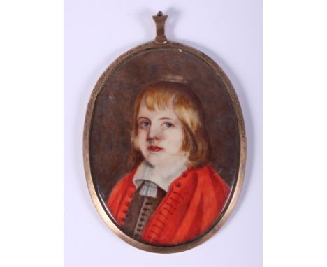 A 19th century, possibly earlier, miniature portrait reputed to be Rev Dr John North, Master of Trinity College and Master of