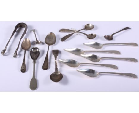 A selection of silver flatware, various, 7.6oz troy approx