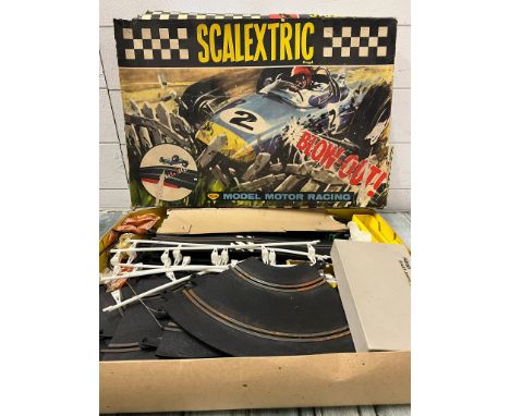 Scalextric, boxed racing track and cars 