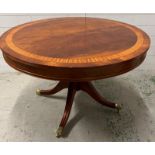 A Regency style mahogany centre table (H73cm Dia112cm)