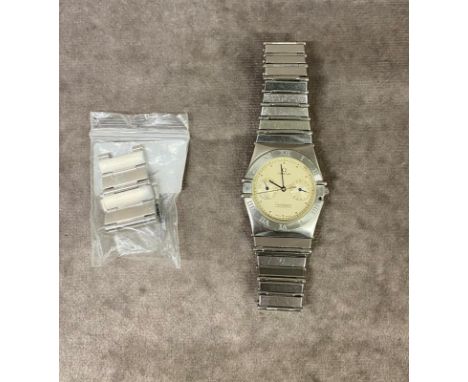 A gents Omega Constellation Chronometer stainless steel watch