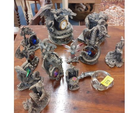 Tudor Mint Myth and Magic pewter models by Mark Locker to include The Keeper of Time and The Summoner of Light, Location: A3B