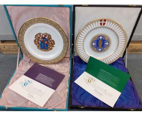 Two Spode limited edition Salisbury Cathedral plates, circa 1970s , Location: 8:4 