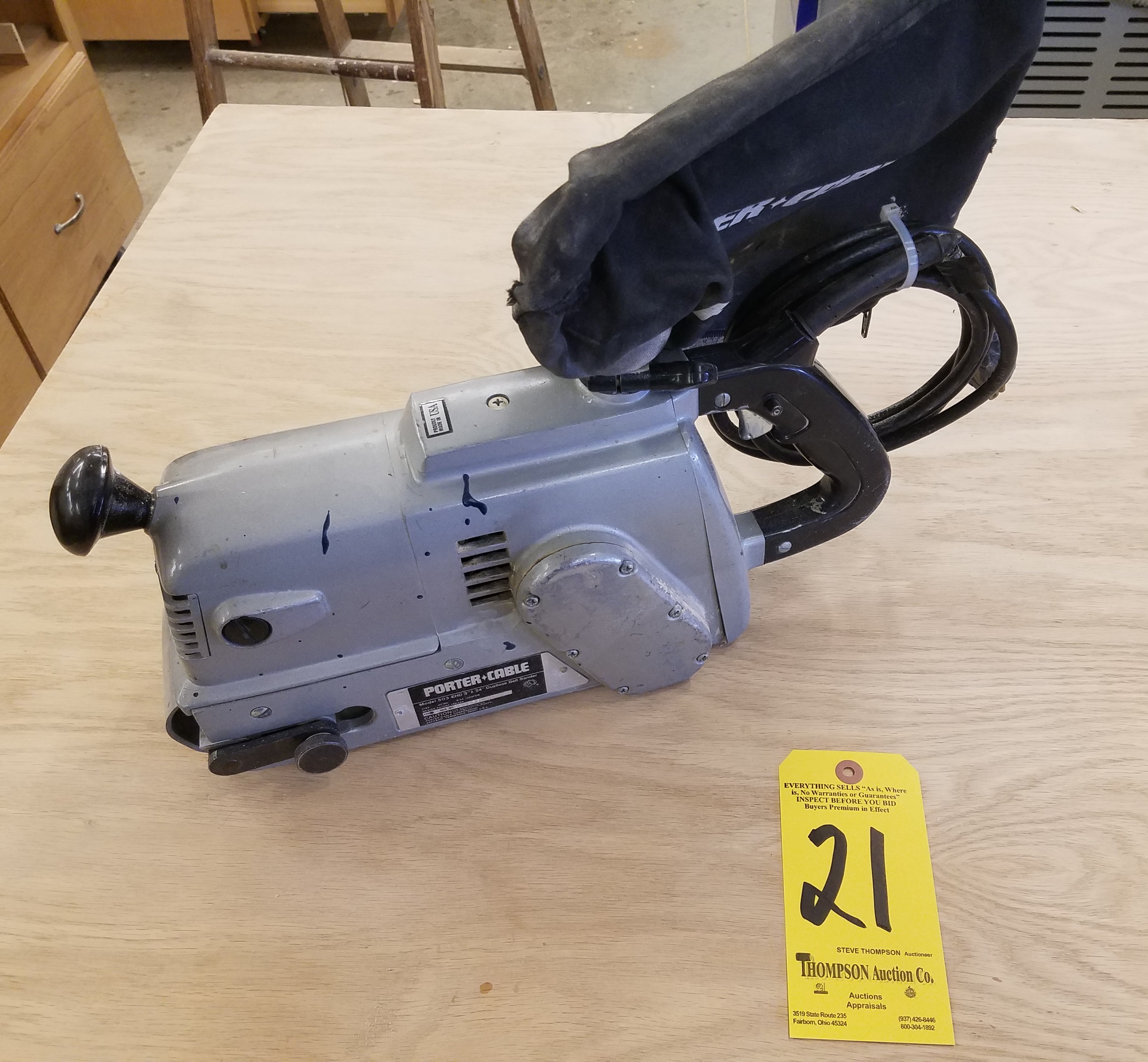 Porter Cable Model 503EHD 3 In. X 24 In. Dustless Belt Sander