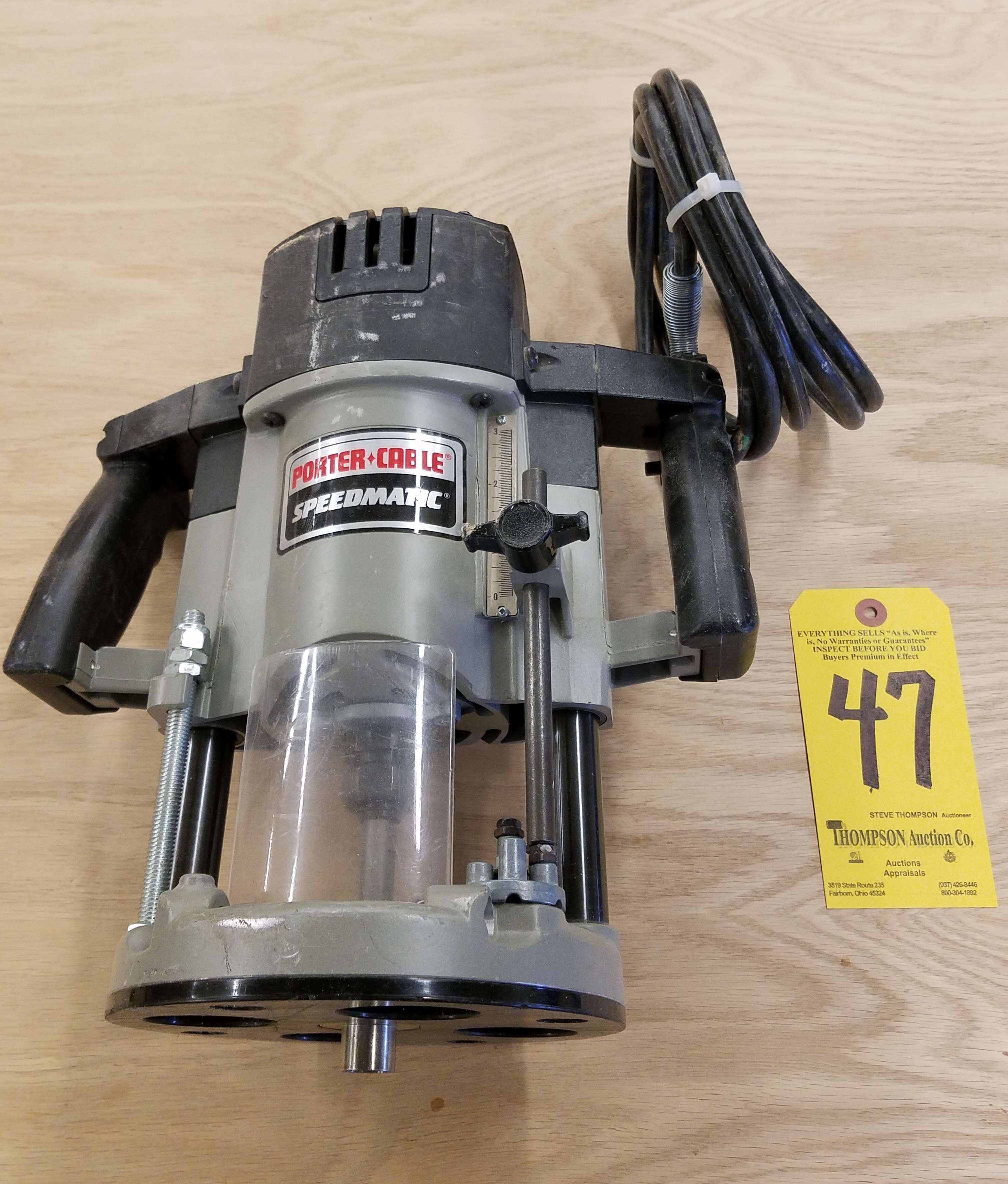 Porter Cable 7539 Router, 21,000 RPM, with Speedmatic Router Base