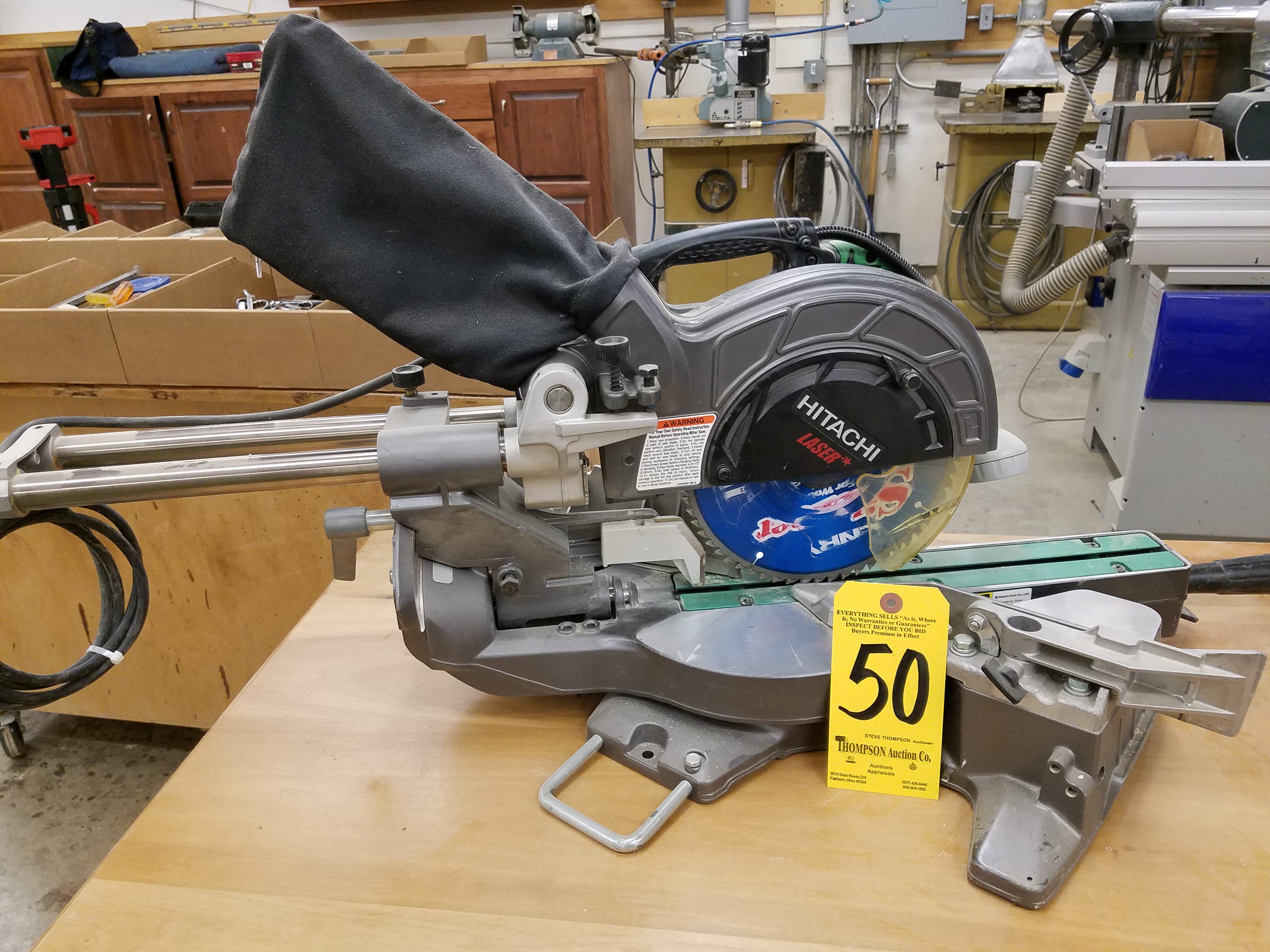 Hitachi Model C8FSHE Sliding Compound Miter Saw, 8 In. 12 In.
