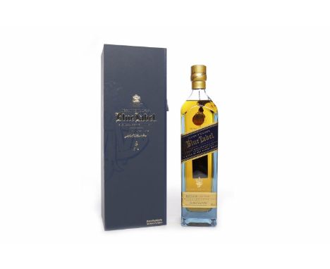 JOHNNIE WALKER BLUE LABEL Blended Scotch Whisky. Bottle no. AA278604. 70cl, 40% volume, in presentation box.   CONDITION REPO