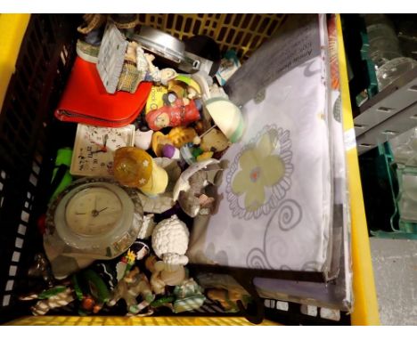 Mixed items including two new John Lewis shower curtains and cherished teddies. Not available for in-house P&amp;P 