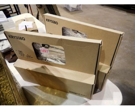 Two IKEA kryssbo light fittings. Not available for in-house P&amp;P 