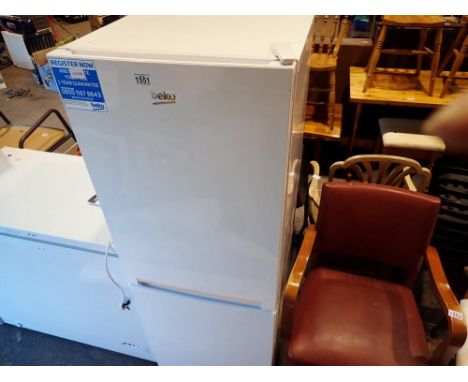 Beko fridge/freezer model CFXF1552W. All electrical items in this lot have been PAT tested for safety and have passed. This d