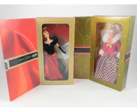 Five boxed Mattel Barbie dolls, 1990s, two Avon Exclusive dolls Winter Splendor and Winter Rhapsody, two special edition doll