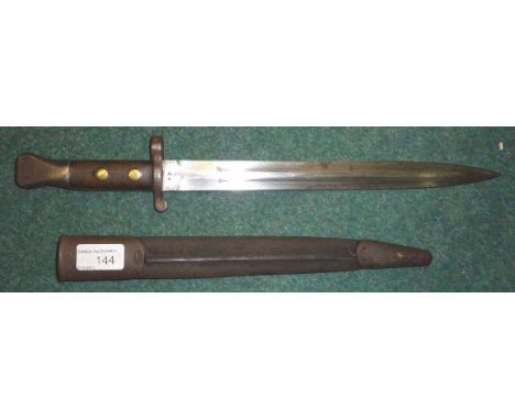 British 1888 bayonet Mk 1 Type 2 Victorian issued Lee Metford bayonet by Wilkinson dated 1893, marked The West Riding Regimen