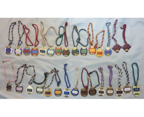 30 enamel Ripon horse racing badges dating from 1990's-2000's