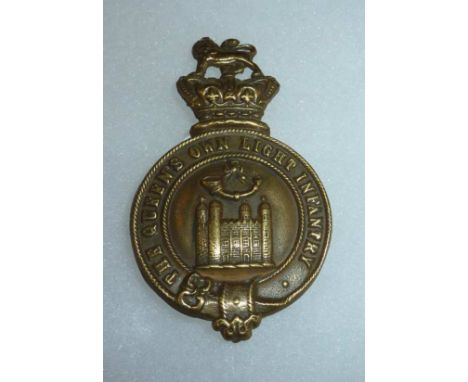 The Queen's Own Light Infantry helmet badge