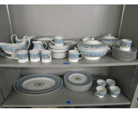 A Wedgwood Florentine pattern china dinner, coffee and tea service, approximately 78 pieces 