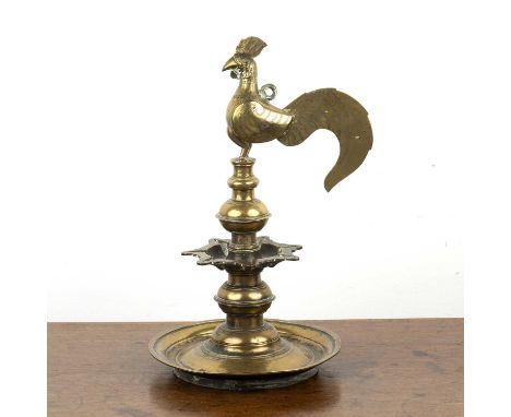 Deccani oil lamp Indian, 18th/19th Centurydepicting a Hamsa bird, 35.5cm high Provenance:- from the descendant of a British I